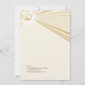 BAPTISME NODIGT UIT:: moderne duif 2P Kaart (Achterkant)