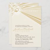 BAPTISME NODIGT UIT:: moderne duif 2P Kaart (Voorkant / Achterkant)