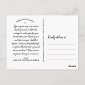 Baptisme of Christening Bedankt 4 Foto Collage Briefkaart (Achterkant)