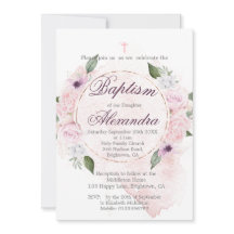 Baptisme of Christening Floral Rozen Wreator