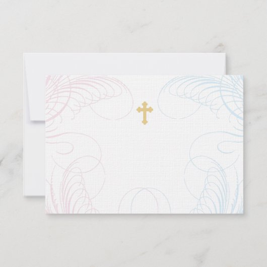 Baptisme of RSVP van de eerste gemeenschap  | Blau (Achterkant)