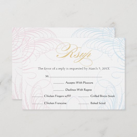 Baptisme of RSVP van de eerste gemeenschap  | Blau (Voorkant / Achterkant)