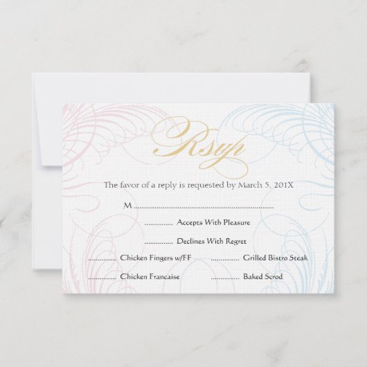 Baptisme of RSVP van de eerste gemeenschap  | Blau Kaartje (Voorkant)