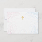 Baptisme of RSVP van de eerste gemeenschap  | Blau Kaartje (Achterkant)