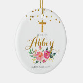 Baptisme Ornament God Bless Baby Girl Ornament (Rechts)