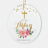 Baptisme Ornament God Bless Baby Girl Ornament (Links)