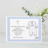 Baptisme Outfit Blue Kaart (Staand voorkant)