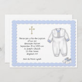 Baptisme Outfit Blue Kaart (Voorkant / Achterkant)