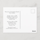 Baptisme Paarse Floral Waterverf Briefkaart (Achterkant)