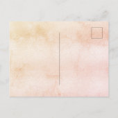 Baptisme pampas gras blush vlinderbloemen uitnodiging briefkaart (Achterkant)