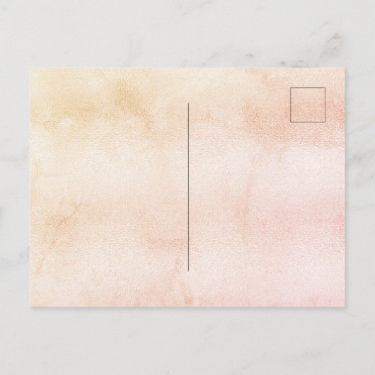 Baptisme pampas gras blush vlinderbloemen uitnodiging briefkaart (Achterkant)