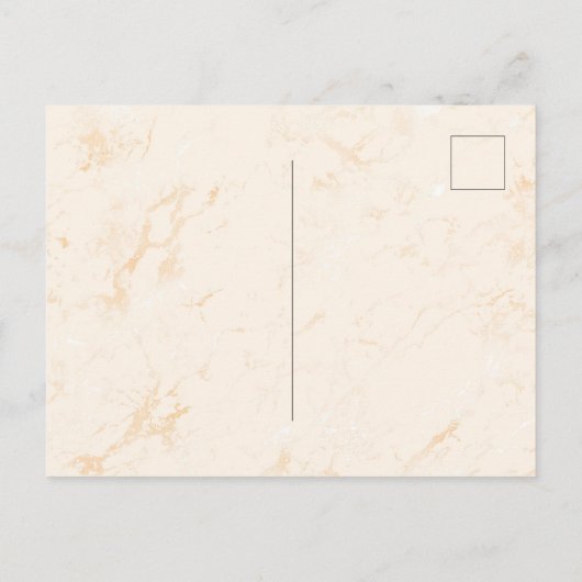 Baptisme pampas roos goudbruin roze marmer uitnodiging briefkaart (Achterkant)