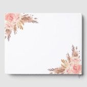 Baptisme pampas roos gouden kruisje gastenboek (Achterkant)