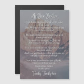 Baptisme Poem | Magnetische Kaart | JW | Bergen (Voorkant / Achterkant)