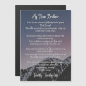 Baptisme Poem | Magnetische Kaart | JW | Snowcappe (Voorkant / Achterkant)