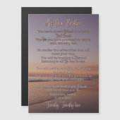 Baptisme Poem | Magnetische Kaart | JW | Sunset (Voorkant / Achterkant)