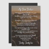 Baptisme Poem | Magnetische Kaart | JW | Topjes va (Voorkant / Achterkant)