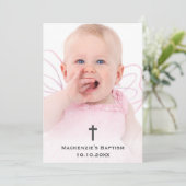 Baptisme Religieuze Christening Commune Christelij Bedankkaart (Staand voorkant)