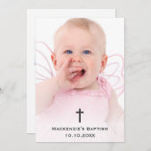Baptisme Religieuze Christening Commune Christelij Bedankkaart (Voorkant / Achterkant)