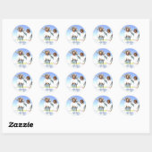 Baptisme Ronde Sticker (Vel)