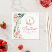 Baptisme Roos Napkins Servet (Insitu)