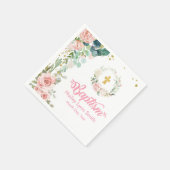 Baptisme Roos Napkins Servet (Hoek)