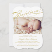 Baptisme Rosary Cross-Girl Foto Religious Kaart (Voorkant)