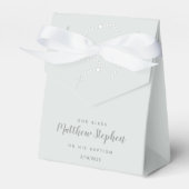 Baptisme Rosary op Powds Blue Bedankdoosjes (Voorkant Zijde)