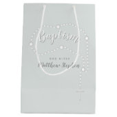 Baptisme Rosary op Powds Blue Medium Cadeauzakje (Achterkant)