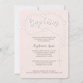 Baptisme Rosary op Roze Kaart (Voorkant)