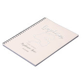 Baptisme Rosary op Roze Notitieboek (Linkerzijde)