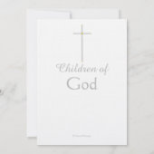 Baptisme roze blauwe triplets kaart (Achterkant)