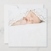 Baptisme roze fotomeisje bedankt (Achterkant)