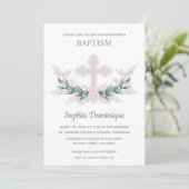 Baptisme Roze kruis en grote uitvindingen (Staand voorkant)