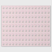 , Baptisme, Roze, Meisje, Lamb Cadeaupapier (Vlak)