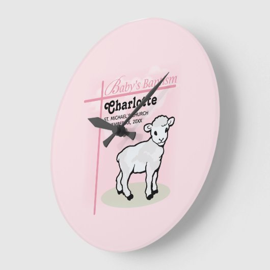 , Baptisme, Roze, Meisje, Lamb Grote Klok (Hoek)