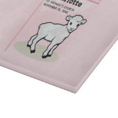 , Baptisme, Roze, Meisje, Lamb Snijplank (Hoek)