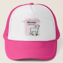 , Baptisme, Roze, Meisje, Lamb Trucker Pet