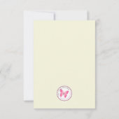 Baptisme Sage Delicate Floral Lace Bedankkaart (Achterkant)