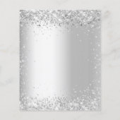 Baptisme Silver Glitter Gold Baptisme-uitnodiging Flyer (Achterkant)