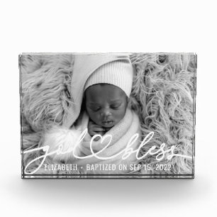Baptisme Simple Elegant modern Heart Baby Fotoblokken