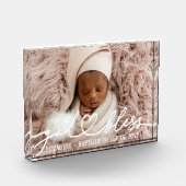Baptisme Simple Elegant modern Heart Baby Fotoblokken (Links)
