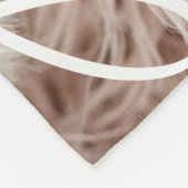 Baptisme Simple Elegant Moderne Heart Baby Foto Fleece Deken (Hoek)