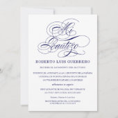 Baptisme - Spaans marineschrift Mi Bautizo Kaart (Voorkant)