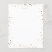 Baptisme sunflower eucalyptus budget uitnodiging flyer (Achterkant)