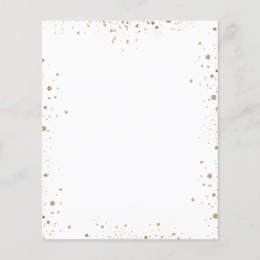 Baptisme sunflower eucalyptus budget uitnodiging flyer (Achterkant)