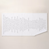 Baptisme Towel Badhanddoek (Badhanddoek)