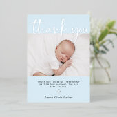 Baptisme | Twee foto Hartelijk dank voor uw kaart  (Staand Voorkant)