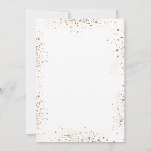 Baptisme twint Eucalyptus greenery Gold script Kaart (Achterkant)