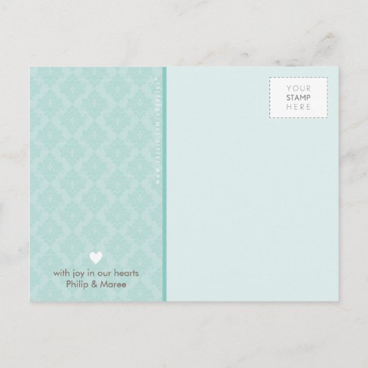 BAPTISME UITNODIGEN: oh zo mooi 4 Uitnodiging Briefkaart (Achterkant)